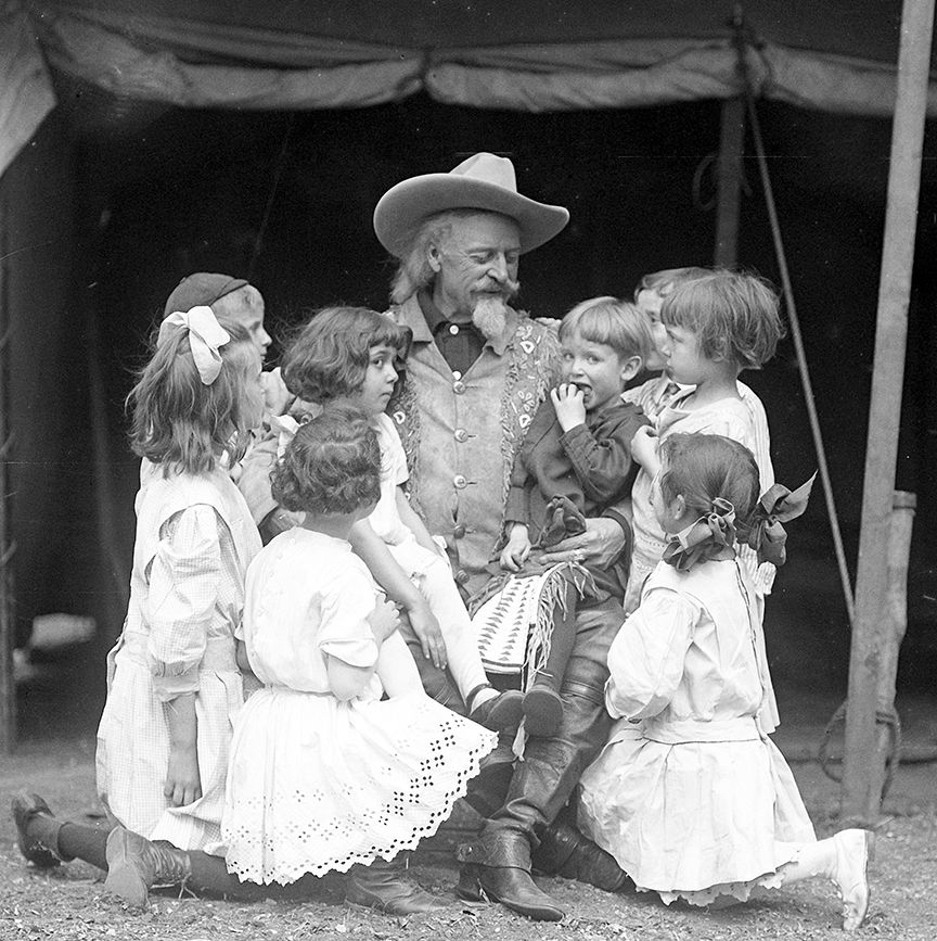 Buffalo Bill Cody With Children (Date Unknown)